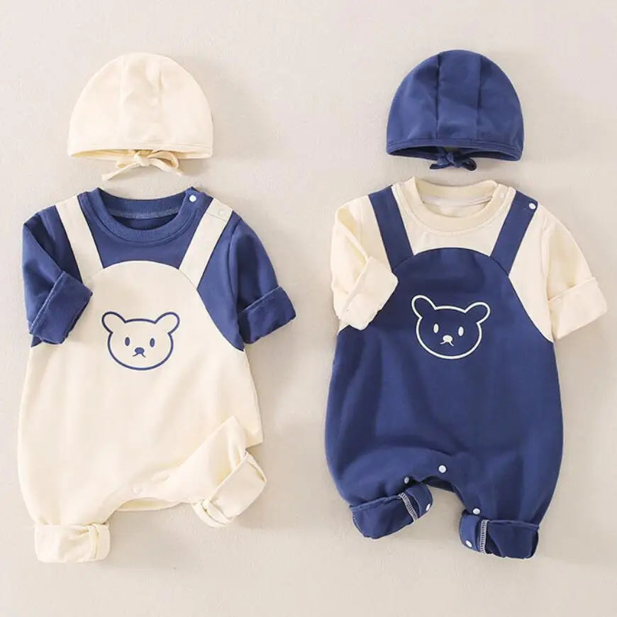 2-Piece Baby Bodysuit & Hat Set 0-12M