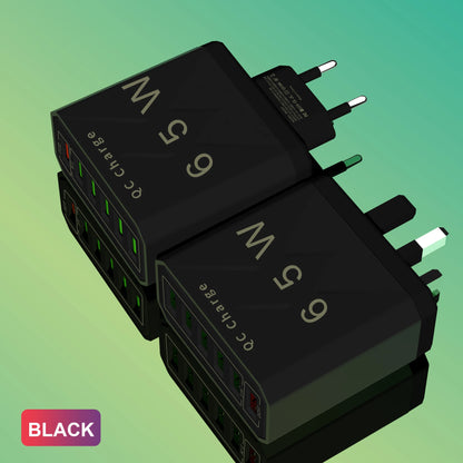 6-Port USB  Fast Charge for All Your Devices