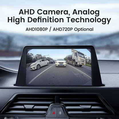 Caméra de recul Full HD 1080P avec grand angle de 170°, vision nocturne et objectif fisheye