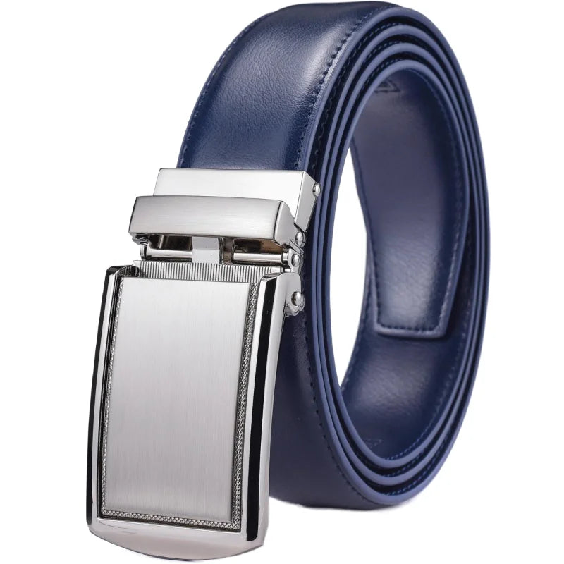 Ceinture à cliquet en cuir de 3,5 cm de large