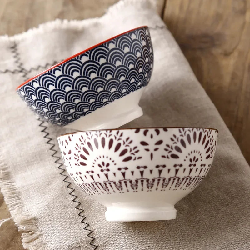 Colorful Japanese Ramen Bowl Set