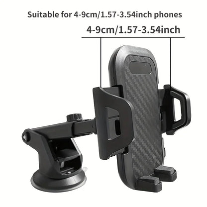 Car Dashboard Phone Holder Suction Cup Telescopic Rod Universal