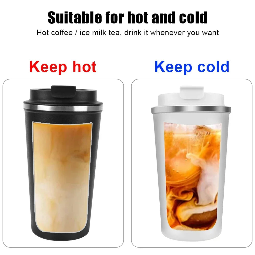 Tasse à café thermos en acier inoxydable de 510 ml avec affichage de la température