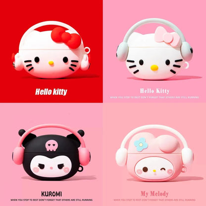 Étui AirPods en silicone Hello Kitty Kuromi Melody