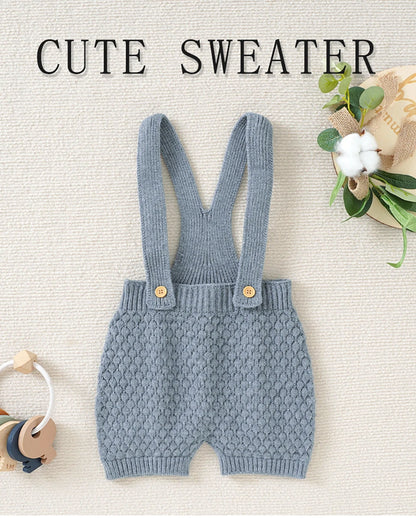 Newborn Baby Fashion Solid Sleeveless  Rompers