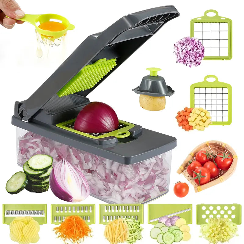 Versatile 16-in-1 Vegetable Chopper and Slicer