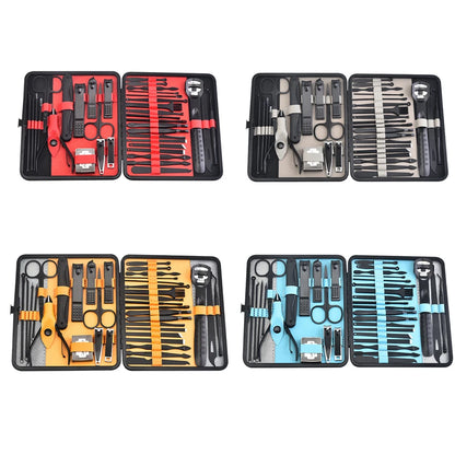 4/36-teiliges Maniküre-Werkzeugset mit Nagelknipsern – tragbares Pflegeset