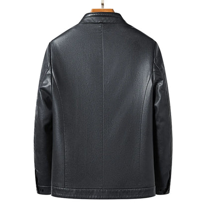 Veste en cuir classique pour hommes