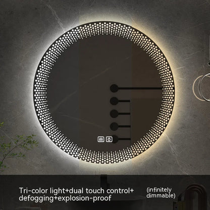 Miroir de courtoisie à intensité variable avec lumières