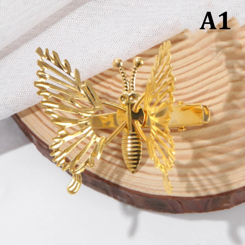 Golden Butterfly Hairpin Vintage Charm