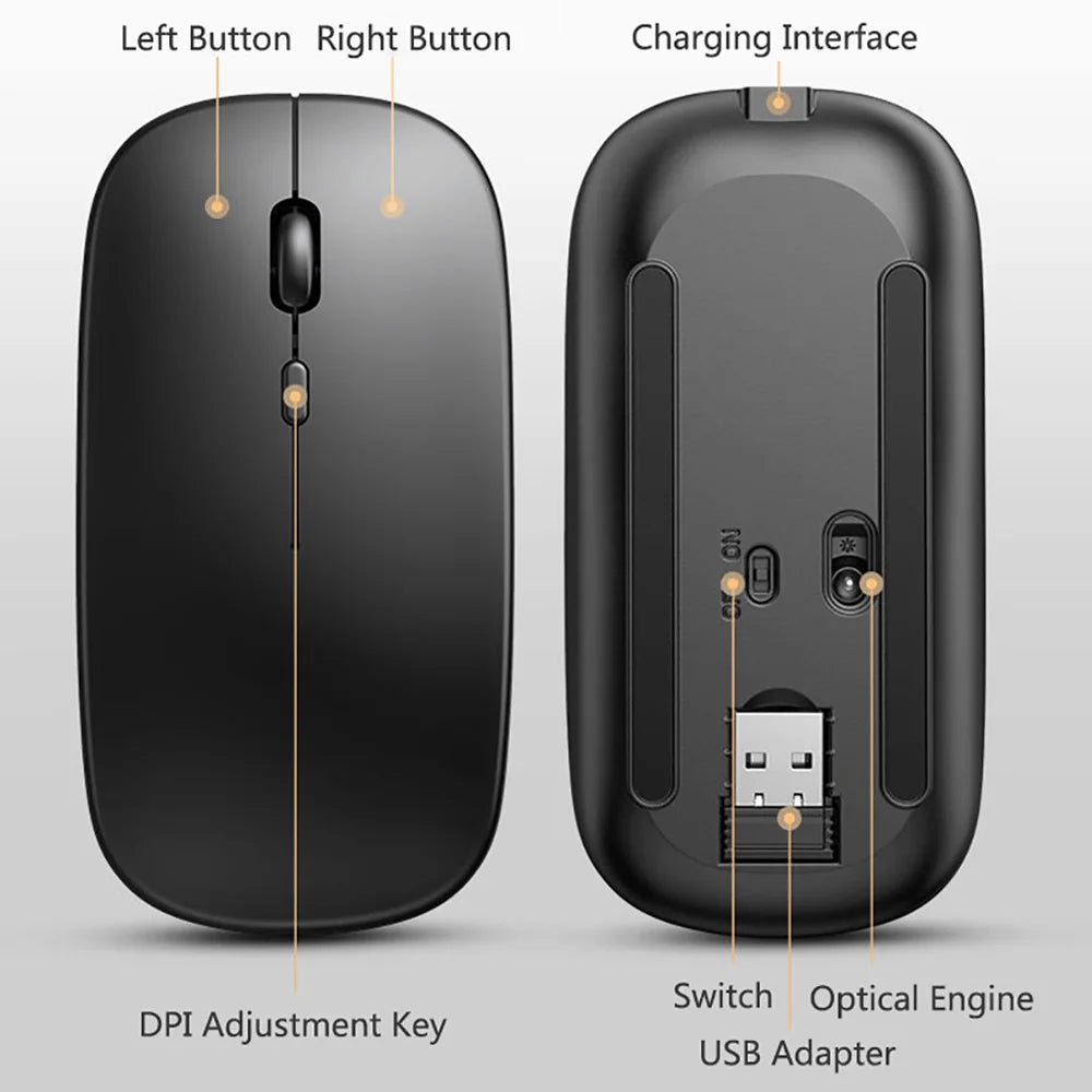 Wiederaufladbare kabellose Bluetooth-Maus