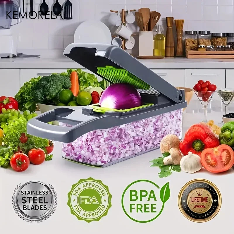 14/16-in-1 Multifunctional Vegetable Chopper and Slicer