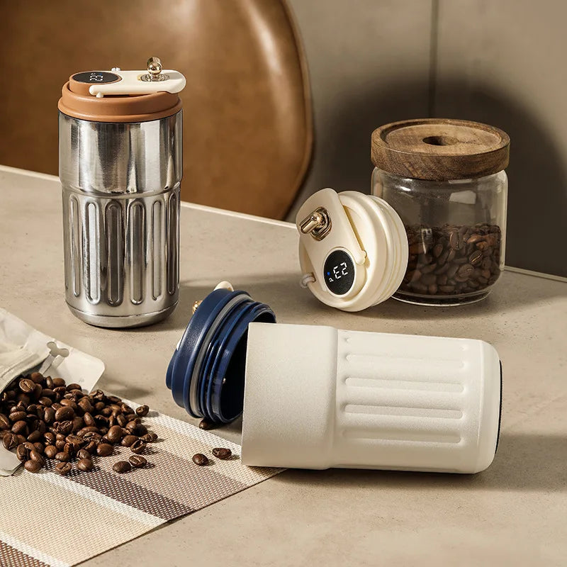 Bouteille thermos intelligente à LED en acier inoxydable 316 avec tasse sous vide