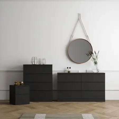 Commode horizontale Brindle à 6 tiroirs - Durable et solide