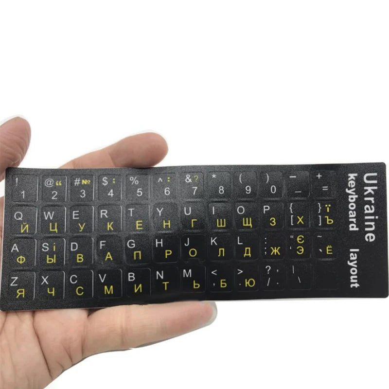 Autocollant de clavier de langue ukrainienne