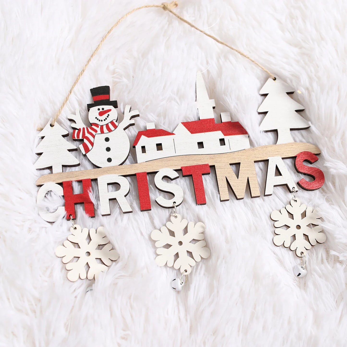 Wooden Christmas Tree Ornaments & Wall Decor