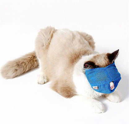 Cat Mesh Muzzle- Travel & Grooming Essential