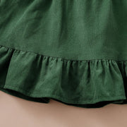 Floral Romper & Suspender Skirt Set for Newborn Girls