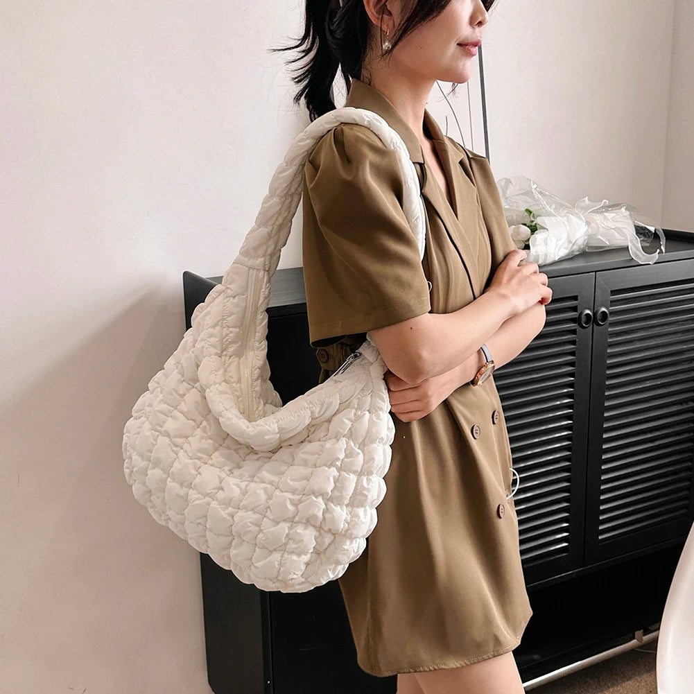 Women's Quilted Cloud Shoulder Bag