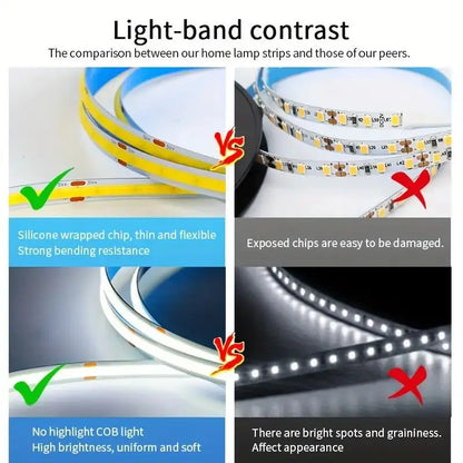 5V USB LED COB Touch Dimmer Lichtleiste - Flexibles Diodenband