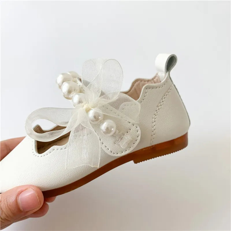Chaussures plates avec nœud Pearl Princess