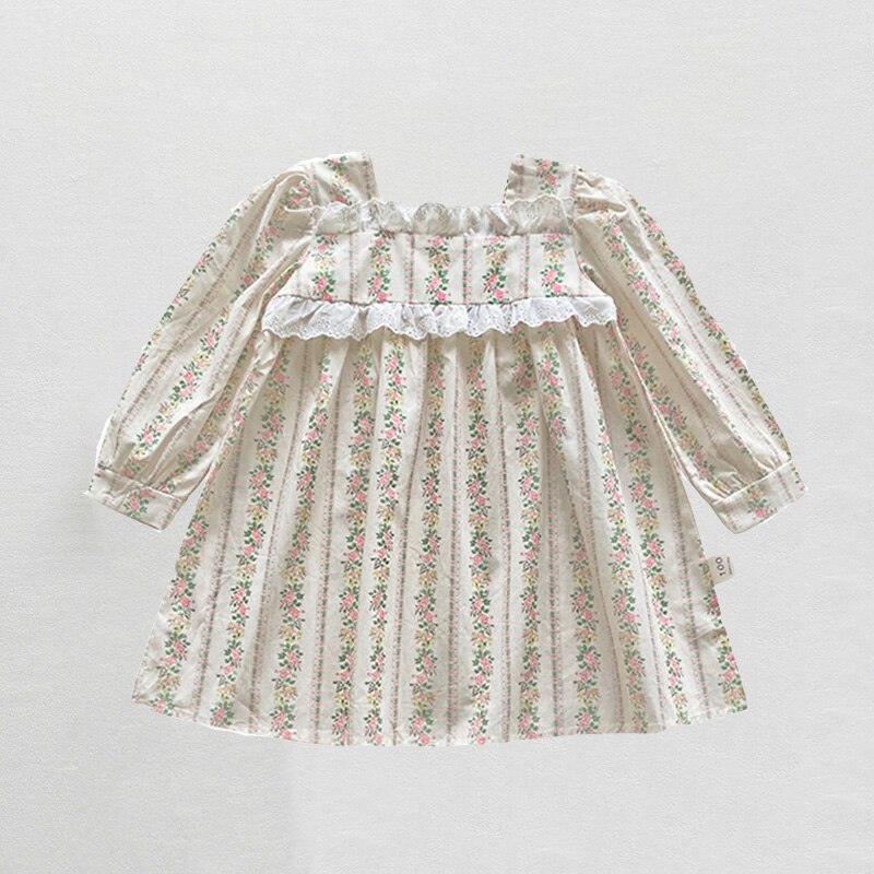 Girls' Printed Short Sleeve Dress