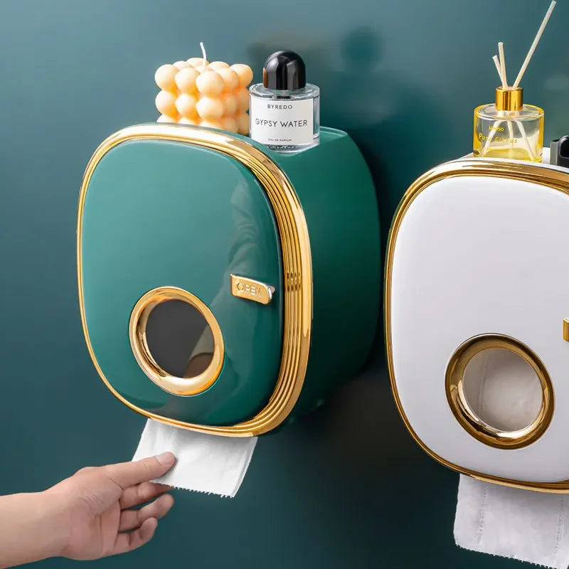 Luxury Toilet Tissue Holder - Bathroom Organizer