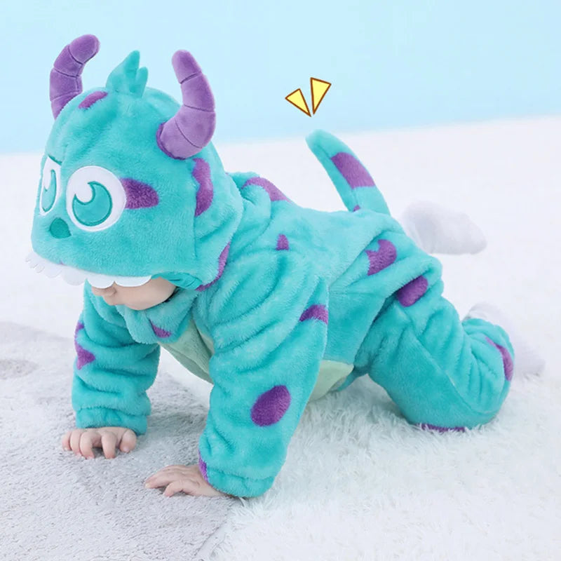 Baby Sully Blauer Onesie - Cartoon Kostüm