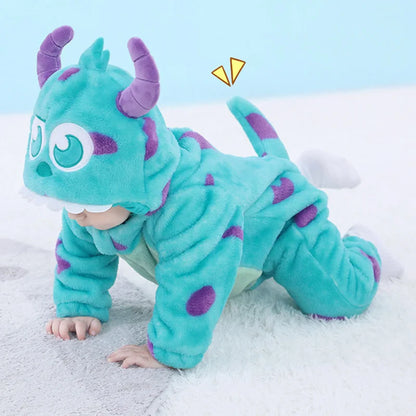 Baby Sully Blauer Onesie - Cartoon Kostüm