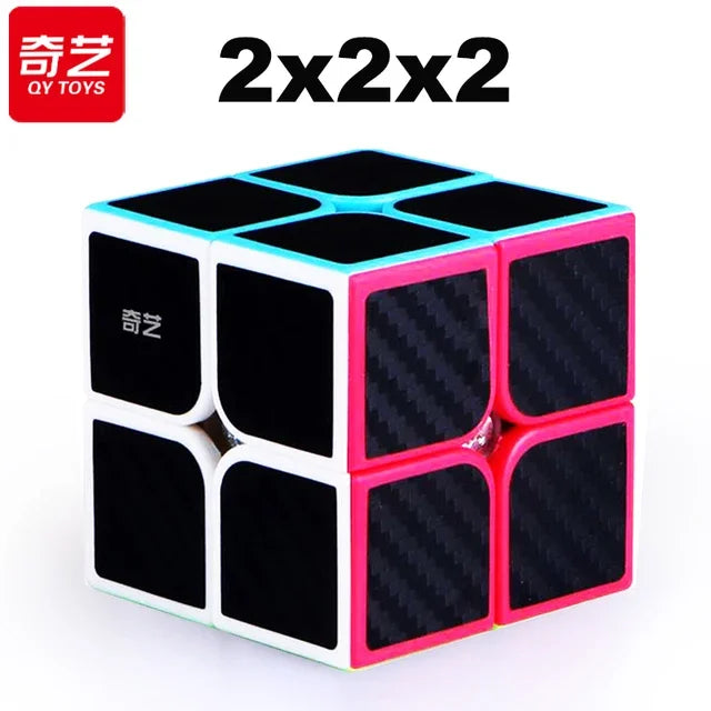 QiYi Dino Cube 3X3 Magic Speed ​​Cube - Jouet de puzzle professionnel sans autocollant pour enfants