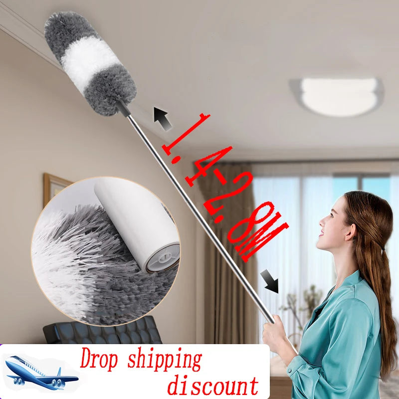 Brosse à poussière extensible en microfibre pour le nettoyage des interstices et des meubles