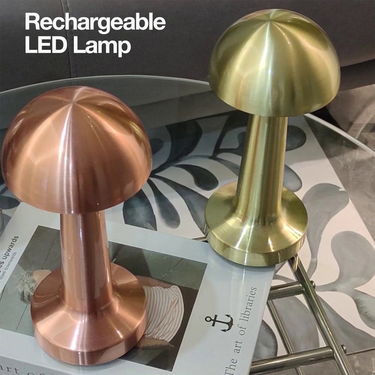 Lampe de table LED sans fil à commande tactile