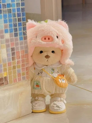 Ensemble poupée et vêtements en peluche Little Bear