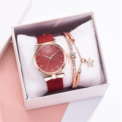 Luxury Women's Bracelet Watch Set