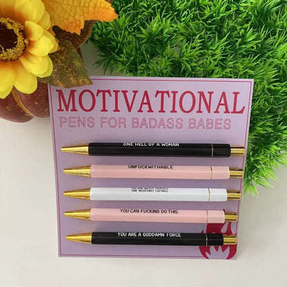 Push-Style Motivationsstift „Badass“ mit Signatur