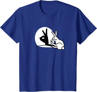 Herren-T-Shirt aus Baumwolle mit lustigem Gesten-Print