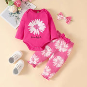0-18m Newborn Baby Girl Clothes Long-sleeved Jumpsuit