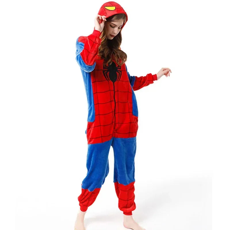 Kids Spider Red Pajamas - Flannel Cosplay