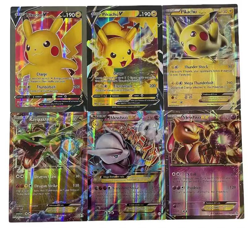 Cartes Pokémon surdimensionnées - Ensemble de 30 cartes Jumbo VMAX VSTAR Shiny Rare