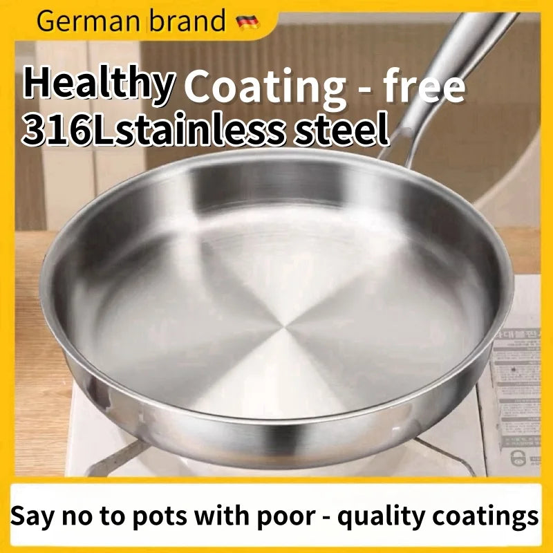 Ensemble combiné de batterie de cuisine en acier inoxydable