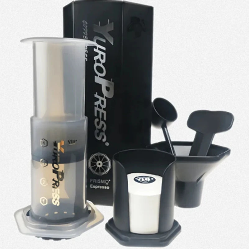 Portable Espresso Coffee Maker - French Press & 350 Filter Papers