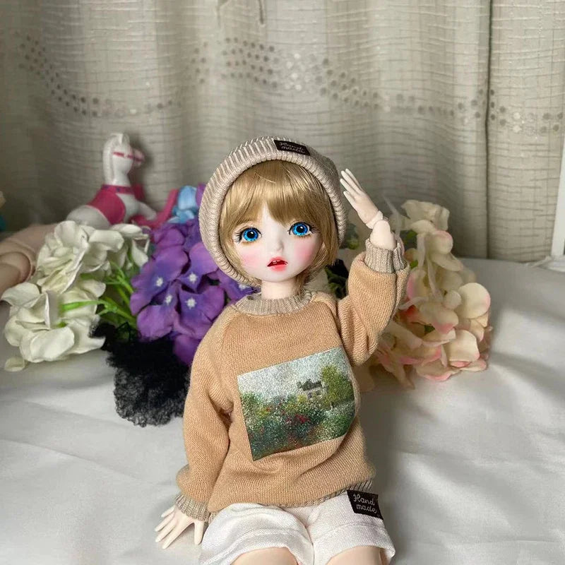 Poupée BJD 30 cm 1/6, ensemble complet avec 3 paires d'yeux – Jouet tendance et mignon pour filles