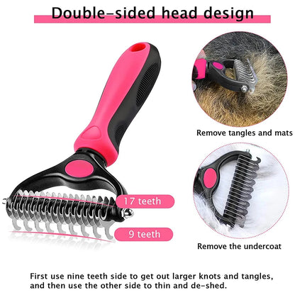 Pet Hair Remover & Grooming Brush