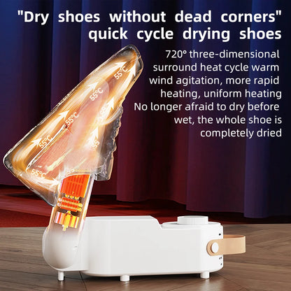 Q1 Intelligent Timer Shoe Dryer Adjustable Quick-Drying Deodorizing Sterilizing Household Shoe Warmer Heater