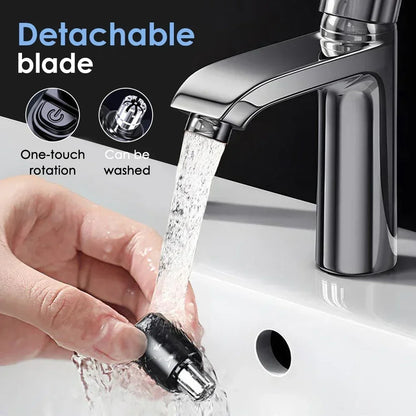 Wiederaufladbarer tragbarer Nasen- und Bartschneider für Männer – schmerzfreie Pflege