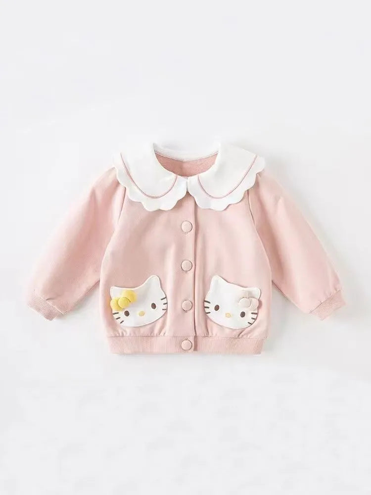 Joli manteau rose pour bébé