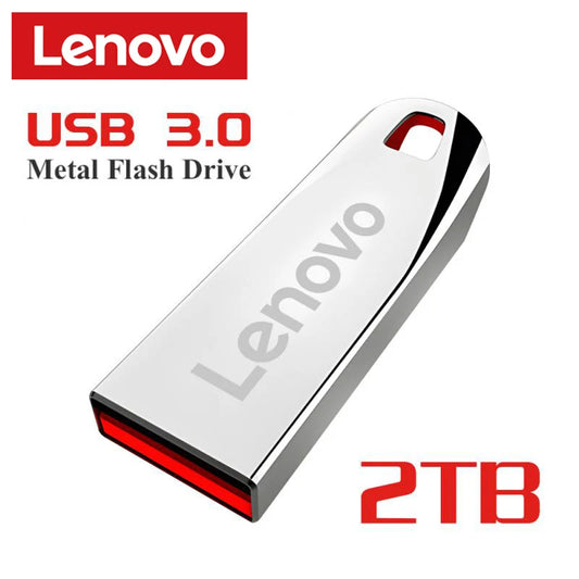 Lenovo USB 3.0-Flash-Laufwerk aus Metall – 1 TB/2 TB, Typ C/wasserdicht/hohe Geschwindigkeit/tragbar