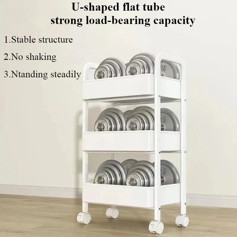 Multi-Layer Kitchen Floor Bedroom Trolley Rack