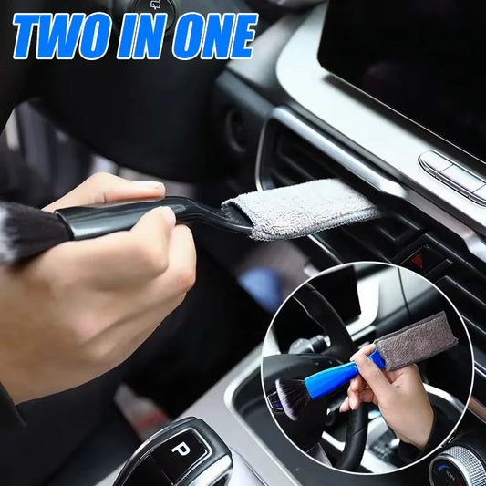 Multifunctional Soft Brush for Car Interior Cleaning