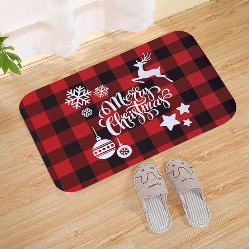 Merry Christmas Elk Doormat & Decor